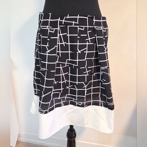 Sachin + Babi satin pleated skater skirt Sz 4